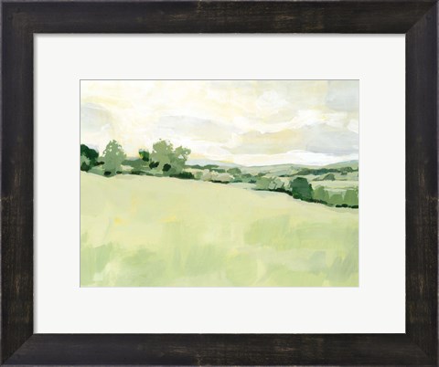 Framed Pearly Pasture I Print