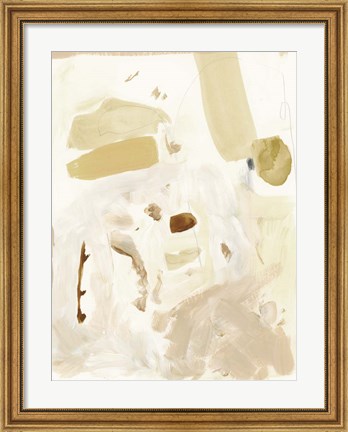 Framed Markings in Beige II Print