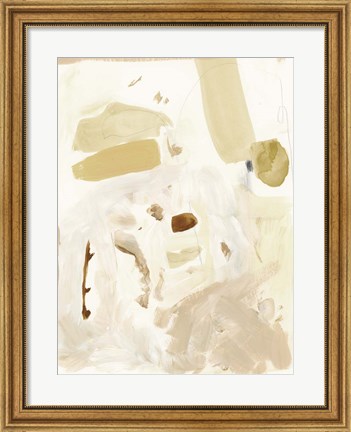 Framed Markings in Beige II Print