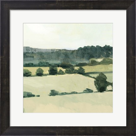 Framed Textured Countryside I Print
