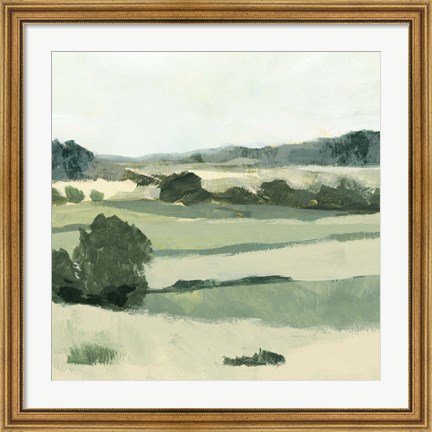 Framed Textured Countryside II Print