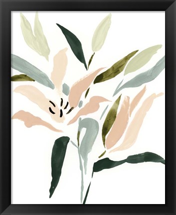 Framed Lily Abstracted II Print