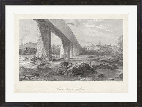 Framed Richmond from the James Print