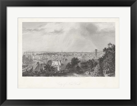 Framed City of New York Print