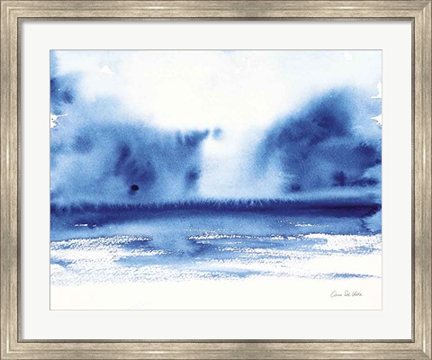 Framed Ocean Blue IV Print