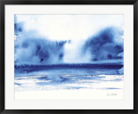 Framed Ocean Blue IV Print