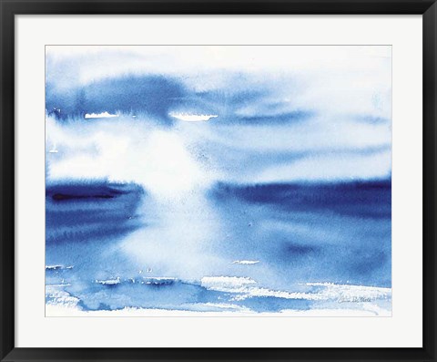 Framed Ocean Blue III Print