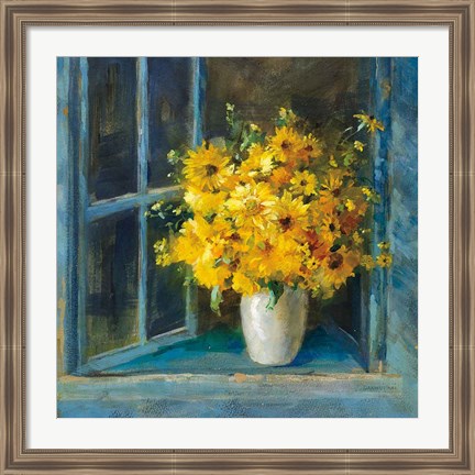 Framed Sunny Windowsill Print