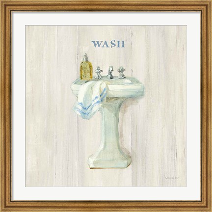 Framed Farmhouse Sink Wash Print