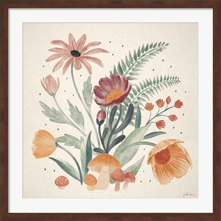 Framed Cottage Botanical III Print