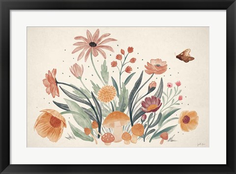 Framed Cottage Botanical I Print