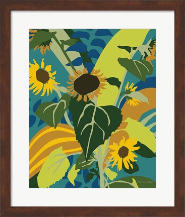 Framed Sunflowers Print