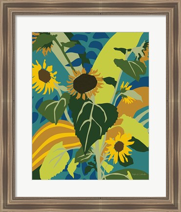 Framed Sunflowers Print