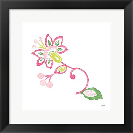 Framed Everyday Chinoiserie Flower II Print