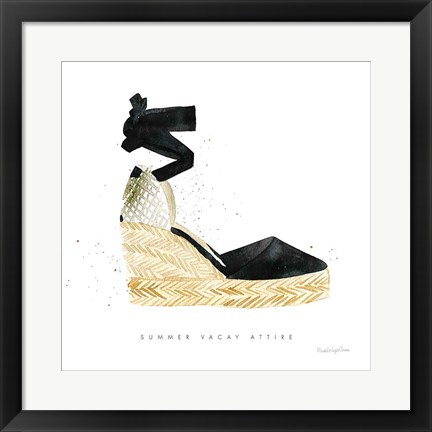 Framed Beach Glam VI Print