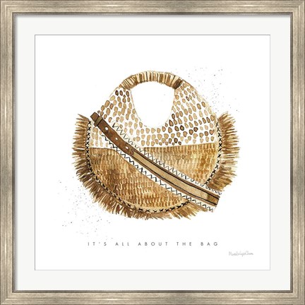 Framed Beach Glam III Print