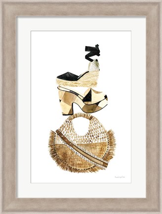 Framed Beach Glam II Print