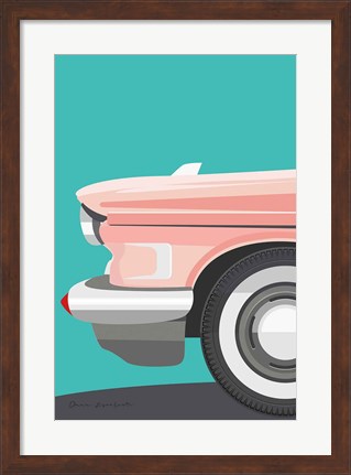 Framed Vintage Car III Print