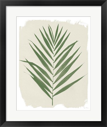 Framed Nature By the Lake Frond III Cream Print