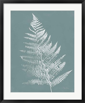 Framed Nature by the Lake Ferns VI Gray Mist Crop Print