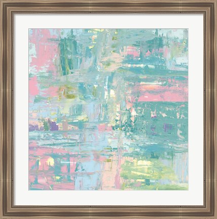 Framed Islands Abstract II Pastel Print