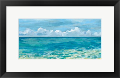 Framed Caribbean Sea Reflections Print