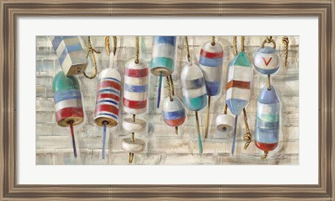 Framed Summer Buoys Print