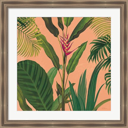 Framed Dramatic Tropical II Boho Print