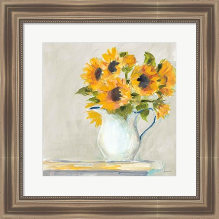 Framed Lotties Sunflowers Print
