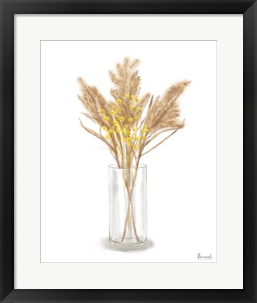 Framed Dried Flower Yellow IV Print