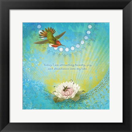 Framed Creative Visualization XV-Joy Print