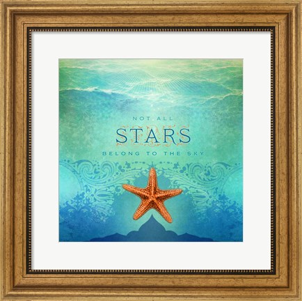 Framed Living Out Loud I-Stars Print