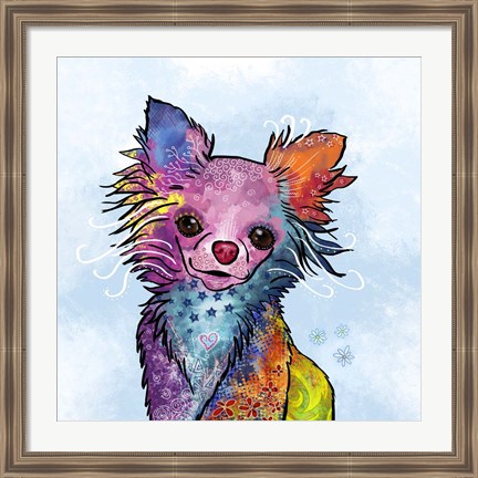 Framed Colorful Pets I Print