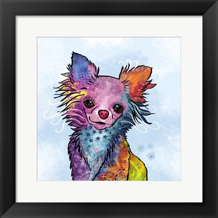 Framed Colorful Pets I Print