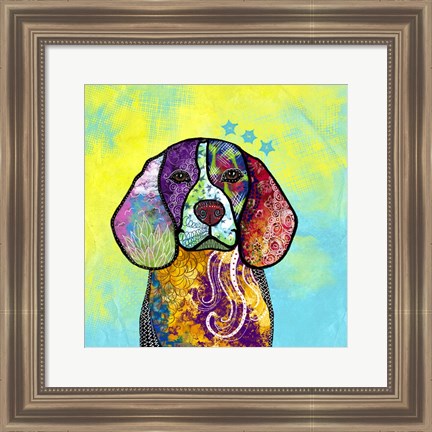 Framed Colorful Pets V Print