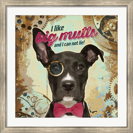 Framed Pet Sentiment II-Big Mutts Print