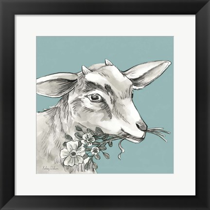 Framed Goat Print