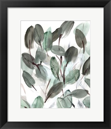 Framed Farmhouse Leafy I Print