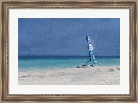 Framed Beach Shore XI Print