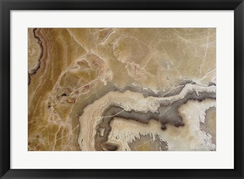 Framed Marble Colors Brown IV Print