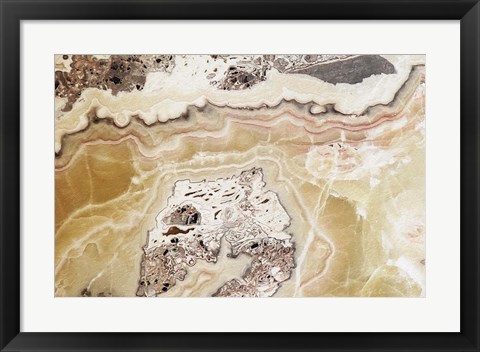 Framed Marble Colors Brown VI Print