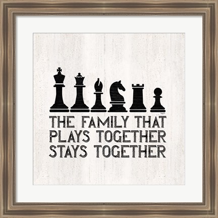 Framed Chess Sentiment II-Family Print