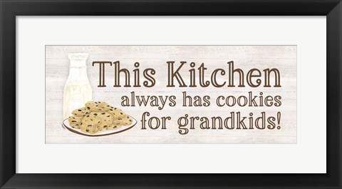 Framed Grandparent Life Panel IV-Cookies Print