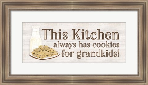 Framed Grandparent Life Panel IV-Cookies Print