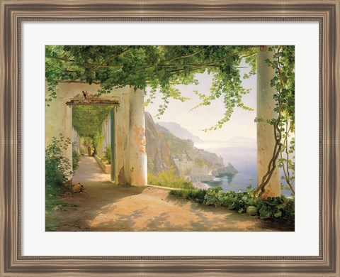 Framed View to the Amalfi Coast Print