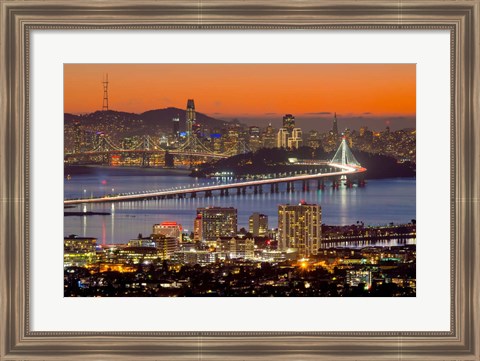 Framed Bay Bridge from Berkeley Print