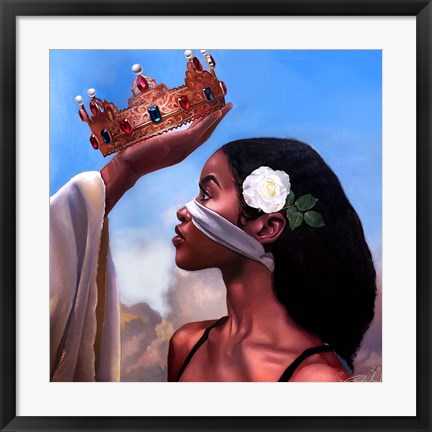 Framed Crown Me Lord - Woman Print