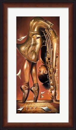 Framed Balletic Tune Print