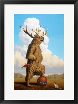 Framed When Griz Grew Up He Wanted To Be A Moose Print