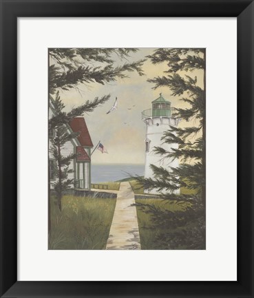 Framed Little River Through Trees Print